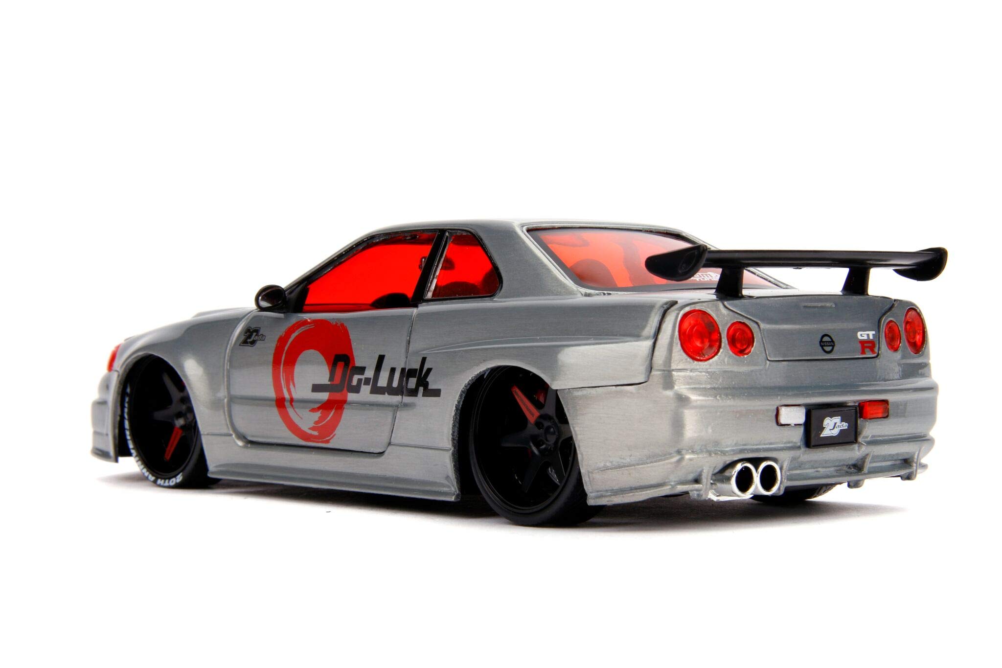 ミニカー NISSAN SKYLINE GT-R R34 jadatoys Amazon | JADA TOYS ミニカー 1/24サイズ 20th ANNIVERSARY 2002